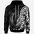 Tuvalu Hoodie Polynesian Pattern Style Unisex Black - Polynesian Pride