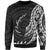 Pohnpei Sweatshirt - Polynesian Pattern Style Unisex Black - Polynesian Pride