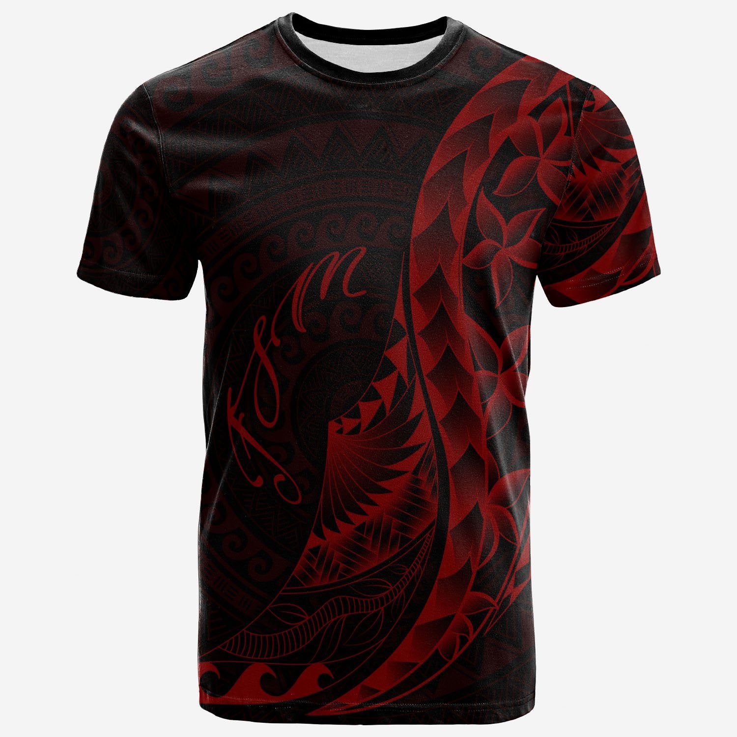 Federated States of Micronesia T Shirt Polynesian Pattern Style Red Color Unisex Red - Polynesian Pride