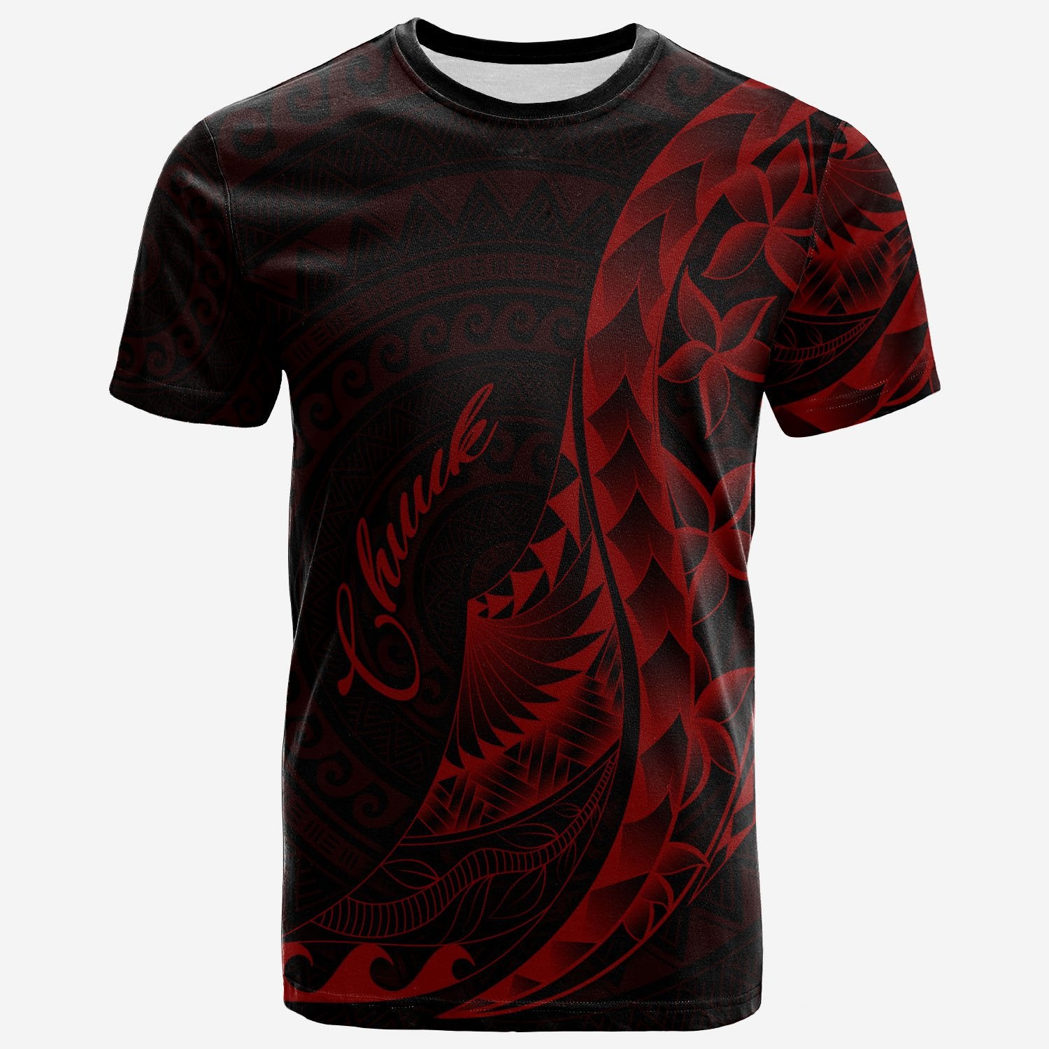 Chuuk T Shirt Polynesian Pattern Style Red Color Unisex Red - Polynesian Pride