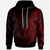 New Caledonia Hoodie Polynesian Pattern Style Red Color Unisex Red - Polynesian Pride