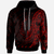 Nauru Hoodie Polynesian Pattern Style Red Color Unisex Red - Polynesian Pride