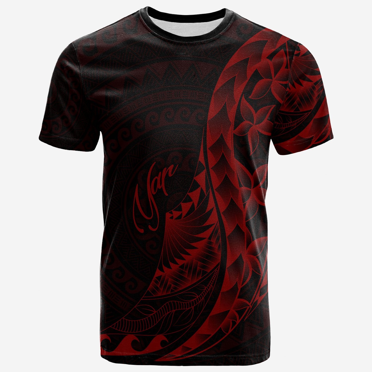 Yap T Shirt Polynesian Pattern Style Red Color Unisex Red - Polynesian Pride