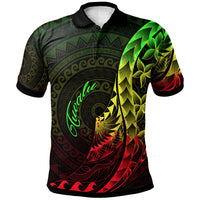 Tuvalu Polo Shirt Polynesian Pattern Style Reggae Color Unisex Reggae - Polynesian Pride