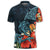 Hawaii Turtle Shark Manta Ray Hibiscus Plumeria Polo Shirt - Polynesian Pride