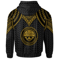 Federated States of Micronesia Zip up Hoodie Polynesian Armor Style Gold - Polynesian Pride