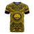 Federated States of Micronesia T Shirt FSM Coat of Arms Polynesian Gold Black Unisex Gold - Polynesian Pride