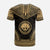 Federated States of Micronesia Custom T Shirt F S M Seal Polynesian Chief Tattoo Gold Version Unisex Gold - Polynesian Pride