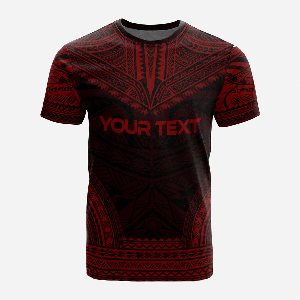 Federated States of Micronesia Custom T Shirt F S M Seal Polynesian Chief Tattoo Red Version - Polynesian Pride