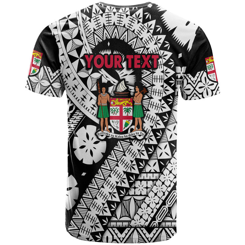 Custom Fiji Day T Shirt Masi Kesa Black Style LT9 - Polynesian Pride