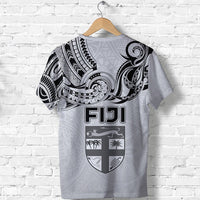 Custom Fiji Rugby T Shirt Polynesian Waves Style - Polynesian Pride