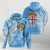 Fiji Coat of Arms Turquoise Color Hoodie LT7 - Polynesian Pride