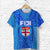 Blue T Shirt Fiji Rugby Polynesian Waves Style Unisex Blue - Polynesian Pride