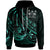 Fiji Hoodie The Flow of The Ocean Unisex Green - Polynesian Pride