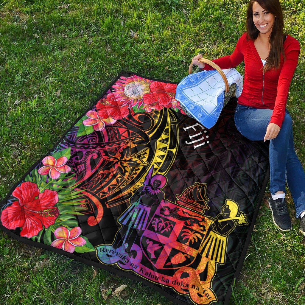 Fiji Premium Quilt - Tropical Hippie Style - Polynesian Pride