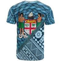 Fiji T Shirt Labasa Tapa Patterns With Bamboo - Polynesian Pride