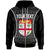 Fiji Custom Zip up Hoodie Tapa Pattern Sport Style Unisex Black - Polynesian Pride