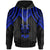 Fiji Hoodie Polynesian Armor Style Blue Unisex Blue - Polynesian Pride