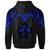 Fiji Custom Hoodie Polynesian Armor Style Blue - Polynesian Pride