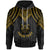 Fiji Custom Hoodie Polynesian Armor Style Gold Unisex Gold - Polynesian Pride