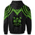 Fiji Hoodie Polynesian Armor Style Green - Polynesian Pride