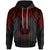 Fiji Custom Hoodie Polynesian Armor Style Red Unisex Red - Polynesian Pride