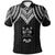 Fiji Polo Shirt Polynesian Armor Style Black Unisex Black - Polynesian Pride