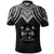 Fiji Polo Shirt Polynesian Armor Style Black - Polynesian Pride