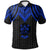 Fiji Polo Shirt Polynesian Armor Style Blue Unisex Blue - Polynesian Pride