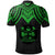 Fiji Polo Shirt Polynesian Armor Style Green - Polynesian Pride