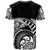 Chuuk T Shirt Ethnic Style With Round Black White Pattern - Polynesian Pride