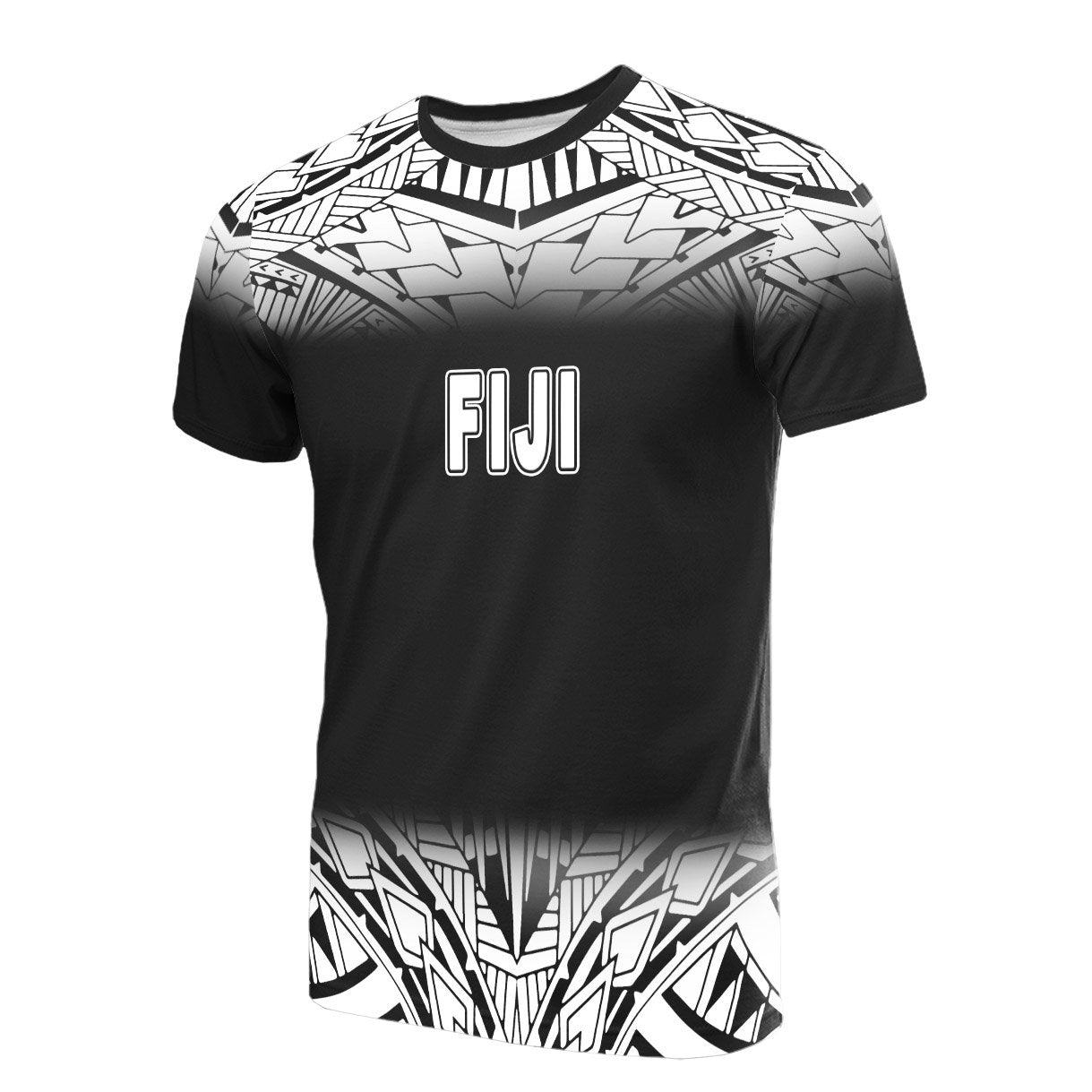 Fiji T Shirt Polynesian Fog Black Style Unisex Black - Polynesian Pride