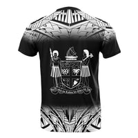 Fiji T Shirt Polynesian Fog Black Style - Polynesian Pride