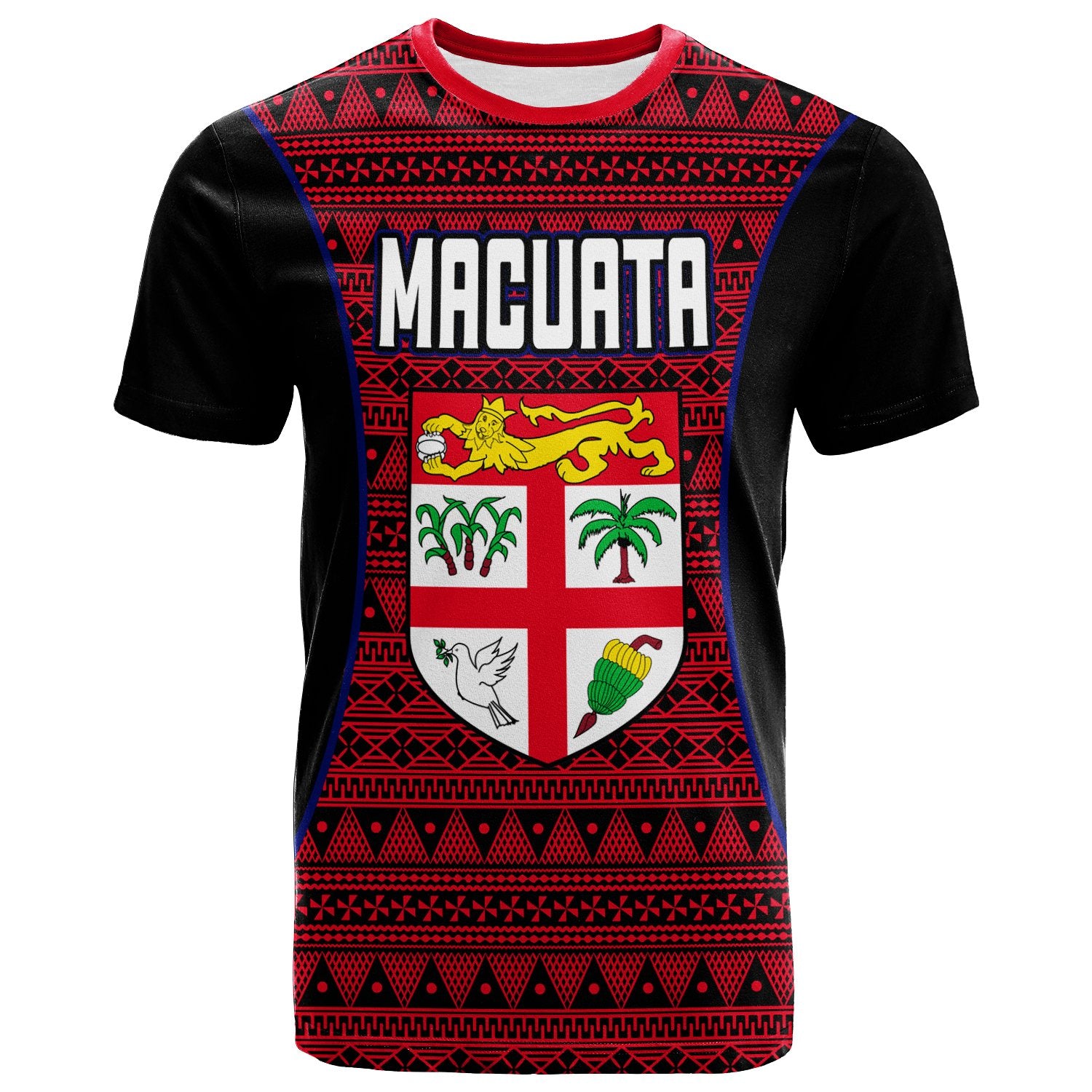 Fiji T Shirt Macuata Province Unisex Black - Polynesian Pride