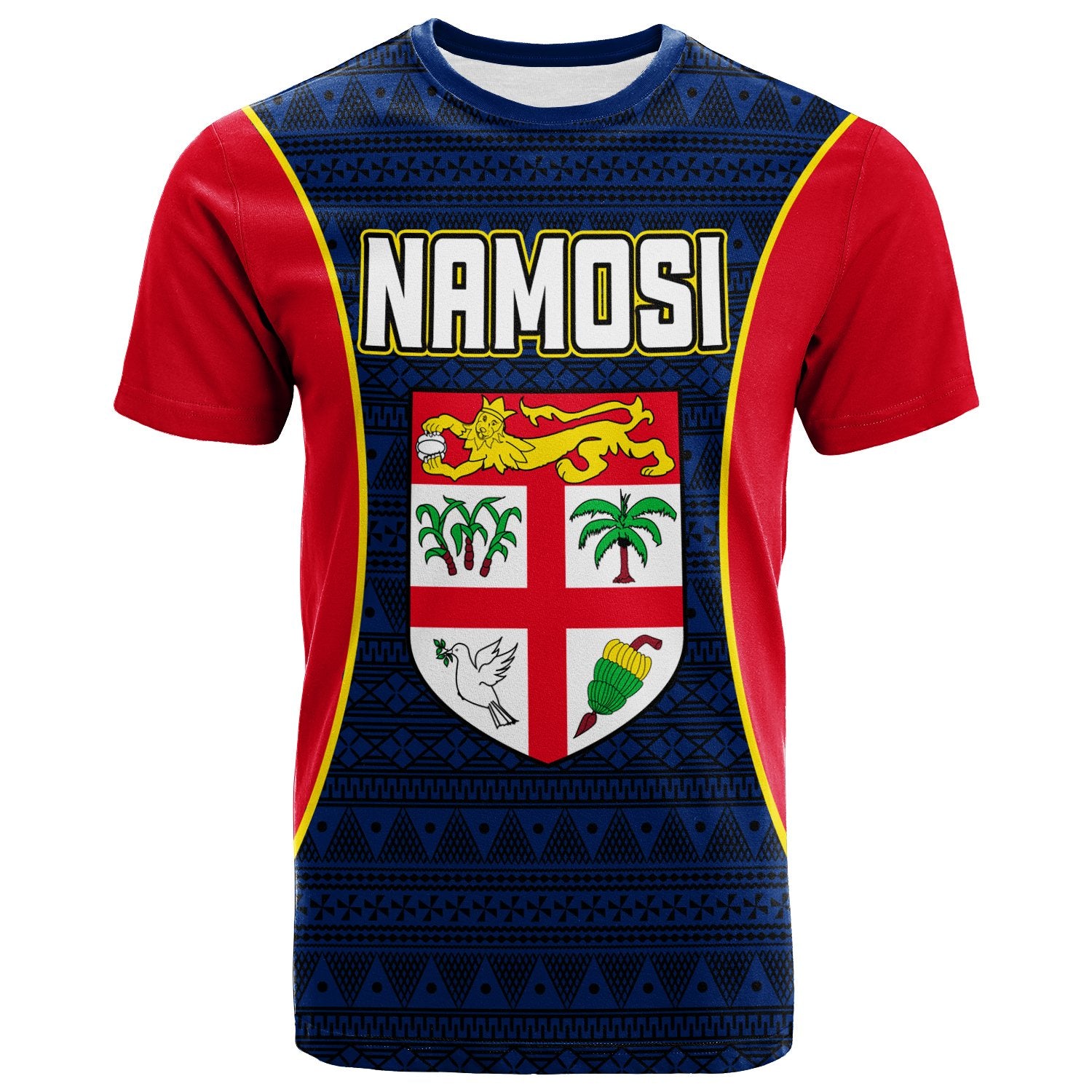 Fiji T Shirt Namosi Province Unisex Red - Polynesian Pride