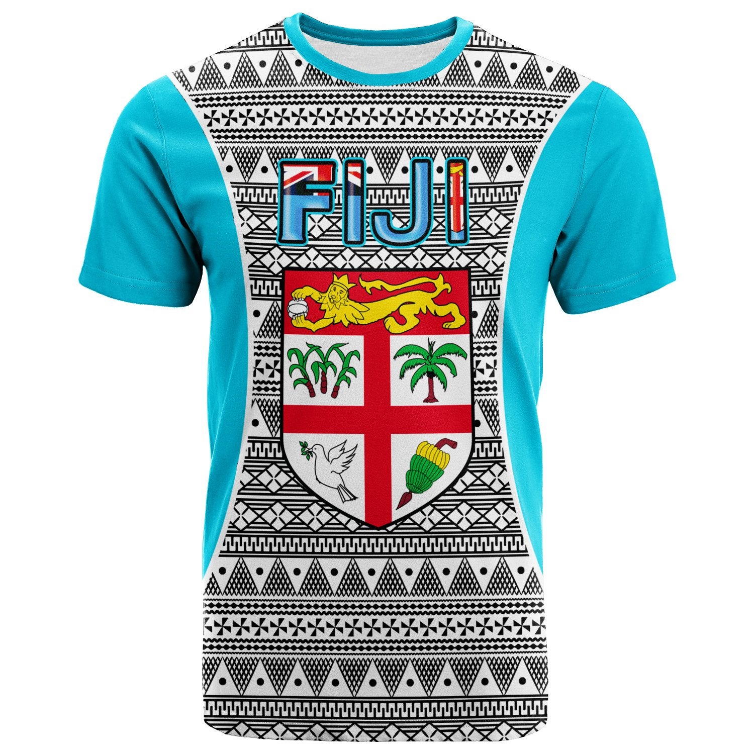 Fiji T Shirt Tapa Pattern Province Unisex Art - Polynesian Pride