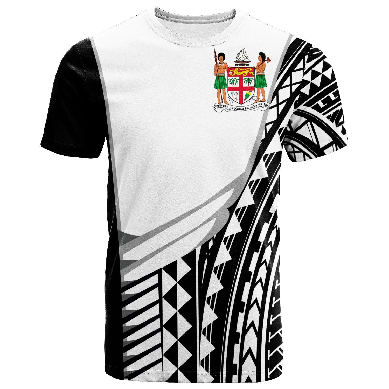 Fiji Custom T Shirt Athletes Style Unisex White - Polynesian Pride