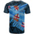 Fiji T Shirt Fijian Flag In Brush - Polynesian Pride