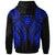 Fiji Hoodie Polynesian Lion Head Blue Style - Polynesian Pride