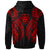 Fiji Hoodie Polynesian Lion Head Red Style - Polynesian Pride