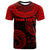 Fiji Custom T Shirt Unique Serrated Texture Red Unisex Red - Polynesian Pride