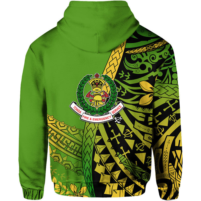 Tonga Fire and Emergency Services Hoodie Polynesian Minimalist Style LT9 - Polynesian Pride