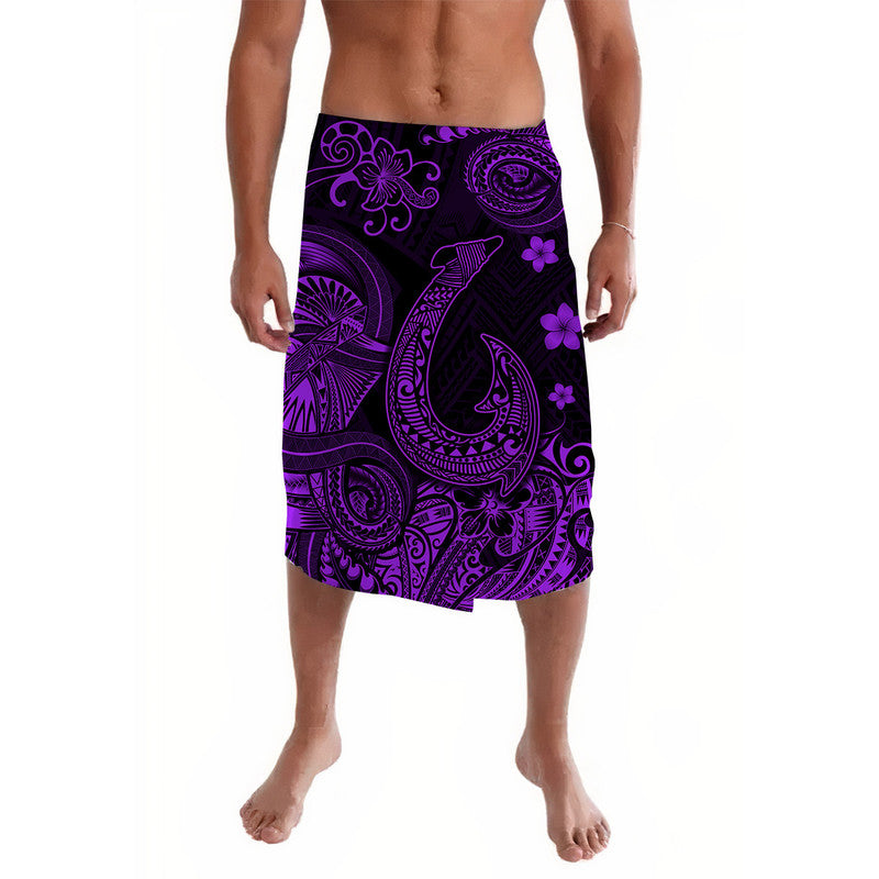 Hawaii Fish Hook Polynesian Lavalava Unique Style Purple LT8 Purple - Polynesian Pride