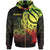 Samoa Zip Hoodie Reggae Color Polynesian Patterns Best Samoa Ever Unisex Black - Polynesian Pride