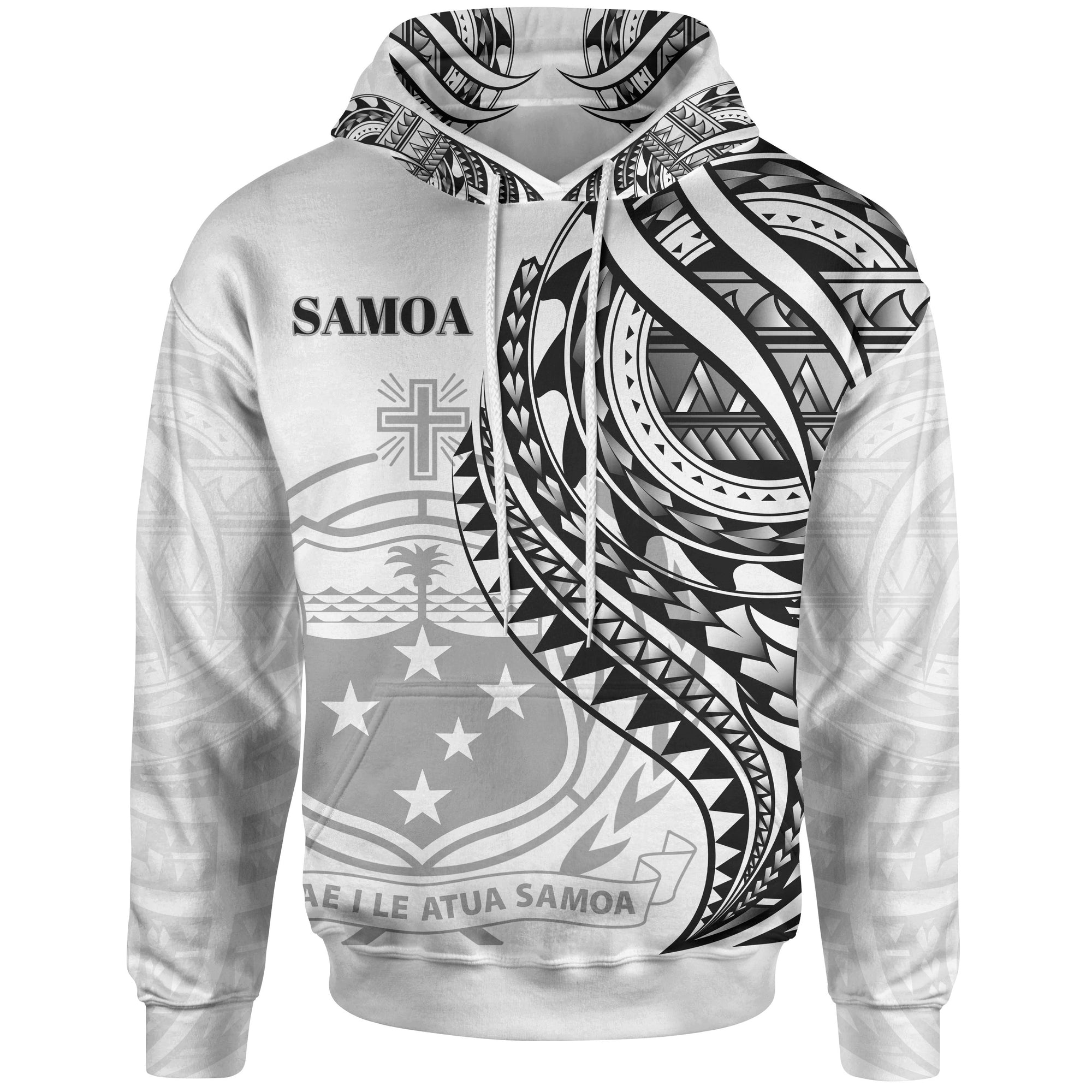 Samoa Hoodie Black Polynesian Patterns Best Samoa Ever Unisex Black - Polynesian Pride