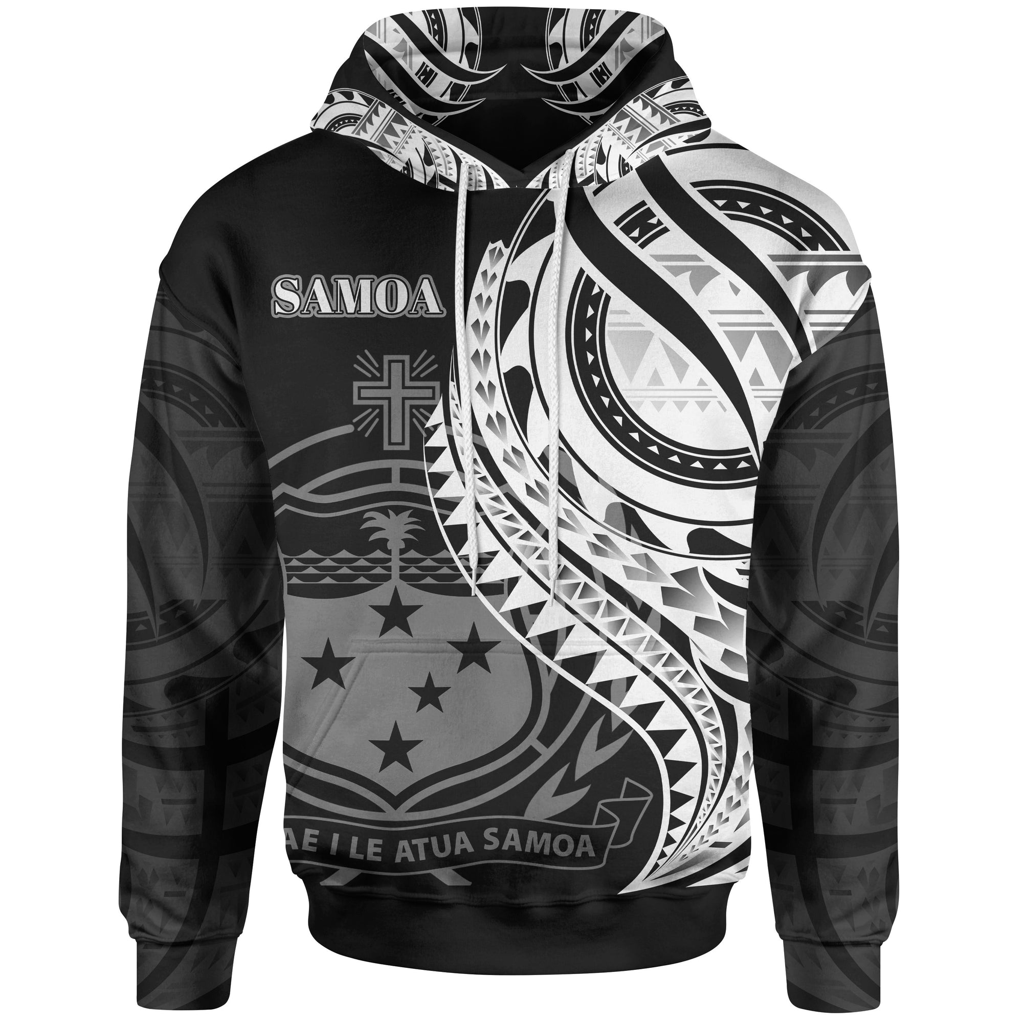 Samoa Hoodie Polynesian Patterns Best Samoa Ever Unisex Black - Polynesian Pride