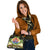 French Polynesia Shoulder Handbag - Polynesian Gold Patterns Collection - Polynesian Pride