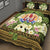 French Polynesia Quilt Bed Set - Polynesian Gold Patterns Collection - Polynesian Pride