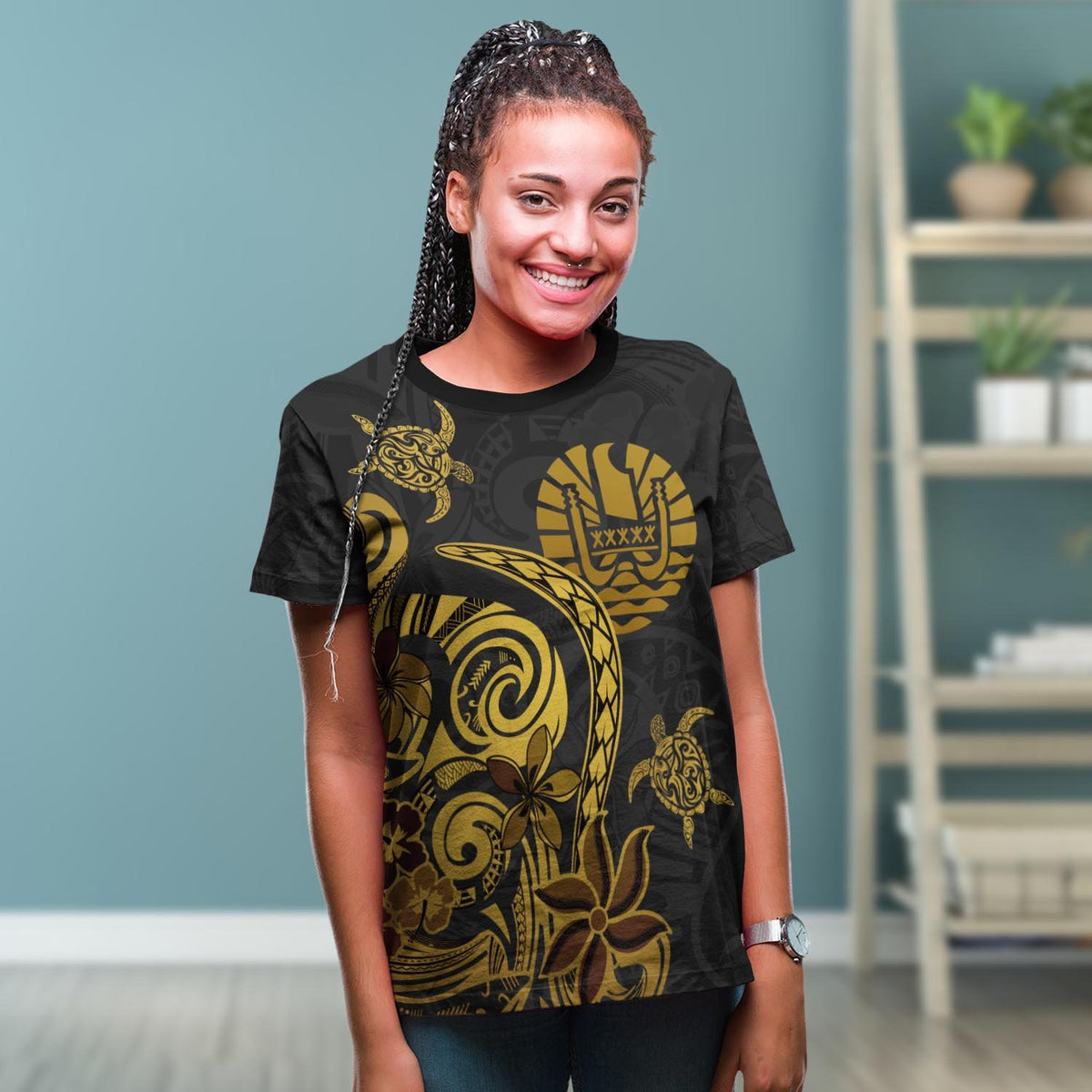 French Polynesia T Shirt Folk Style - Polynesian Pride