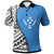 Kosrae Polo Shirt Coat Of Arm and Polynesian Patterns Unisex Blue - Polynesian Pride